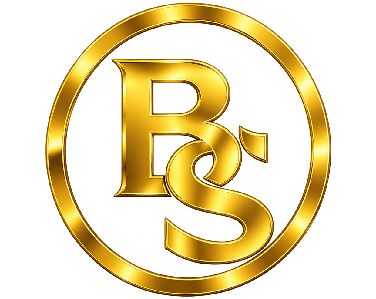 Símbolo dourado Bom Service